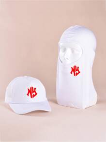Unisex 2 szt. Mieszany garnitur Moda NY Maska Czapka Oddychająca Wygodna Tkanina Cztery pory roku Uniwersalna Kominiarka Czapka Baseballowa Wiatroszczelna Osłona Przeciwsłoneczna Pyłoszczelna Do Codziennych I Na Zewnątrz Jazda Na Rowerze Sporty