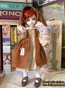 1pc Retro Style Doll Clothes, Suitable For 6-Inch BJD/30cm Dolls. Unique Designs Including Sporty, Academic Styles, A Dream Outfit Collection For Doll Lovers, Adorable For Girls. (This Series Of Doll Clothes Are Suitable For 30cm Dolls, Due To Different Doll Shapes, The Tightness And Length May Vary Slightly. The Handmade Miniature Garments May Have Minor Handcraft Flaws, Which Do Not Affect The Overall Effect. Buyers With Concerns May Want To Consider Carefully)
