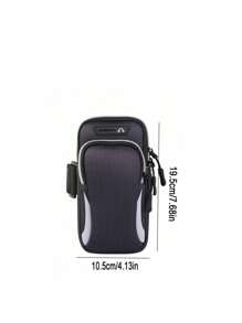 1PC Universal Waterproof Mobile Phone Arm Bag With Double Layer Zipper : The Perfect Outdoor Sports Arm Bag For Men - Adjustable Band For Running, Hiking, Cycling More! Securely Store Your Mobile Phones, Earphones, Small Charging Mini Bag Small Bag Mobile Phone Bag Pouch Running Accessories Gym Bag Waterproof Backpack
