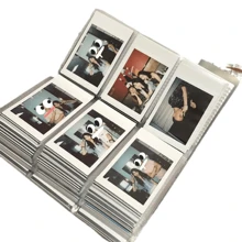 1 Pc 3 Inch Album Book Train Movie Tickets Multi-Functional Storage Book Stargazers Small Card Postcards Three Grids Organizer Book Travel Memory Collector Goddess Essential For Global Fans Photo Collecting Enthusiasts Universal.