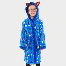 Paw Patrol Dressing Gown | Chase Boys' Fleeced Robe With Ears | Kids' Dressing Gowns - Blue - View 2