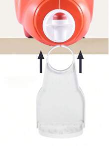 1pc Detergent Powder Dispenser, Hanging Portable Plastic Bathroom Laundry Detergent Rack, Fabric Softener Foam Distributor And Drip Collector, Laundry Storage Box, Cup Rack, Laundry Accessories