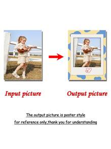 1 Pc, Large Size Custom Canvas Painting, Upload A Photo Of Your Child To Show Your Child's Artistic Expertise And Give Your Child The Greatest Encouragement, Room Christmas Decoration Stuff, Wall Art Poster No Frame, Living Room Sofa Background Decor, Foyer Corridor Decor, Home Decor, Bedroom Decor, Bathroom Decor, Decor Room, Office Decor, School Decor, Art Gift, PVC Rigid Pipe Safety Packaging Gifts Birthday Graduation