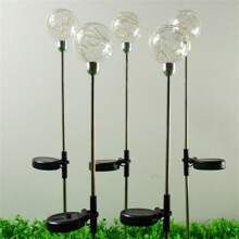 1 pièce Lumière solaire sur chemin avec globe en cristal - Pour le jardin, la terrasse et les occasions festives