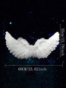 1/3 件套天使服装套装 - 天使翅膀、光环头箍和仙女棒 - 采用人造羽毛制成，非动物羽毛 - 适用于舞台表演服装、派对装饰摄影道具、节日派对服装、角色扮演服装道具，适合天使角色扮演、节日派对活动、化装舞会、婚礼、万圣节、狂欢节、生日派对和舞台表演，是送给家人和朋友的完美礼物。 - 彩色 - 查看 13