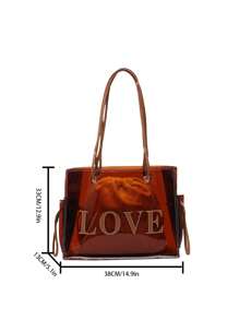 حقيبة كتف وحقيبة متقاطعة ذات سعة كبيرة من الجيلي الشفاف الإصدار الكوري الجديد 2025