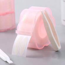 360 片/卷水激活隐形双眼皮胶带,宽蕾丝设计,无需胶水,持久耐用,纤维包裹,打造完美眼妆,化妆,便宜,房间装饰,梳妆台,旅行,卧室,化妆配件 - 裸色 - 查看 13