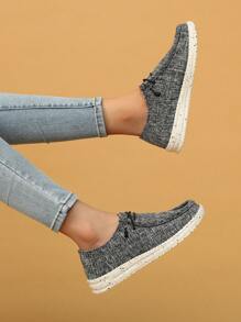 女士轻便一脚蹬乐福鞋，2025年春夏新款休闲百搭舒适驾车鞋 - 黑色 - 查看 1