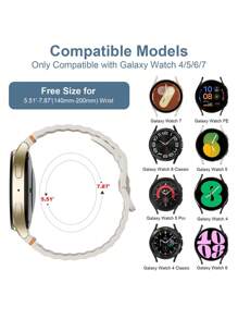 chinbersky Premium Sport Band Compatible With Galaxy Watch 7 (40mm/44mm) - Seamless Soft Silicone Strap Compatible With Watch 6/5/4 FE (40mm/44mm) & Classic Models (42mm/43mm/46mm/47mm) & Pro 45mm - Unisex Design