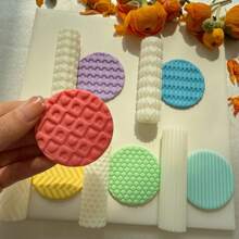 Soft Pottery Earring Polymer Clay Cutter Roller Texture Polymer Clay Seamless Polymer Clay Texture Roller Claycutters - GZ Tool - View 2