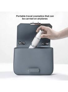 2/1pc Vacuum Press Bottle, 50ML/100ML, For Dispensing Lotion, Spray For Cosmetics, Skincare, Shower Gel, Shampoo And Perfume Travel Portable Empty Bottle - Multicolor - View 5