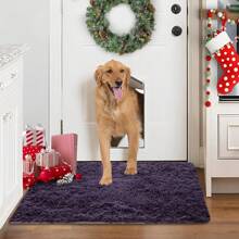 Area Shag Rug For Living Room Bedroom Nursery Room, Machine Washable Fluffy Shaggy Runner Rugs With Rubber Backing For Kitchen Dining Room, Indoor Aesthetic Decor Fuzzy Thick Modern Carpet For Entryway Laundry Room Game Room - 紫色 - 查看 10