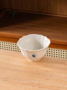 DearDali 一套原创浮雕燕子陶瓷咖啡杯、茶杯和碟子，家用/办公茶具套装，创意英式风格马克杯，适合花茶，咖啡爱好者的理想之选，节日、派对、家庭聚会的最佳礼物，适用于咖啡或花茶，250毫升 - 白色 - 查看 16