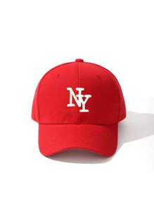 1pc Women's Plain Color NY Embroidery Hook And Loop Baseball Cap, Suitable For Outdoor Sports, Daily Wear In Spring, Summer, Autumn - A - View 13