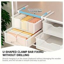 Caja organizadora de cajón de metal de una sola capa, estante de pared de hierro para almacenamiento de ropa y calcetines, sistema de almacenamiento cerrado independiente sin electricidad, regalo para mujeres y niñas