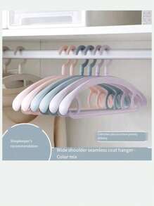 1件-5件旋转衣架宽带衣架裤架衣物收纳架不留痕阳台衣柜收纳塑料防滑衣架家用晾晒成人防皱架