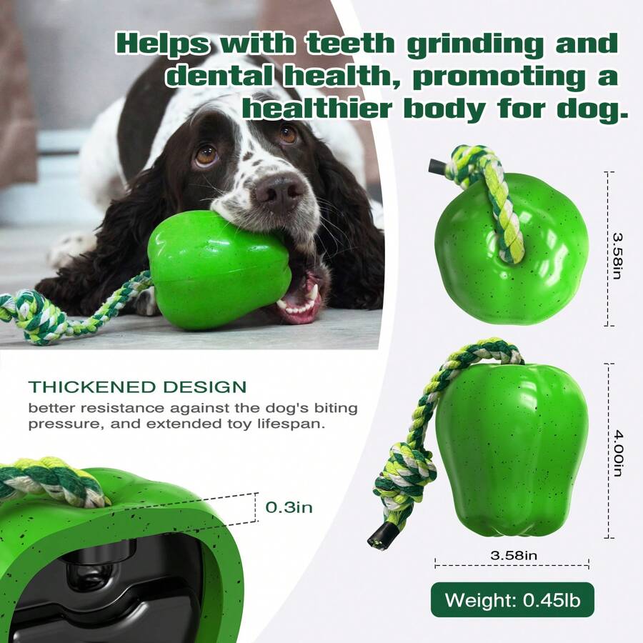 Apple-Shaped Dog Toy, Suitable For Indoor And Outdoor Entertainment