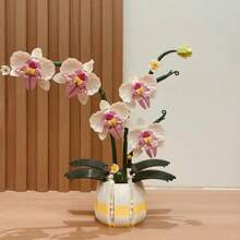 616/套 新款优质永生兰花花束系列积木花 多肉盆栽 创意办公桌摆件 节日礼物 - 積木永生花 - 查看 9