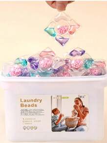 50 Capsules Bags Of Liquid Soap Bags For Washing Clothes With Flower Scent - Colors - View 7