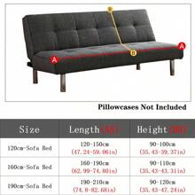 1pc High Elastic Jacquard Plush Sofa Bed Cover, Folding Armless Sofa Bed Full Cover, All-In-One Sofa Bed Slipcover For Living Room, For All Seasons