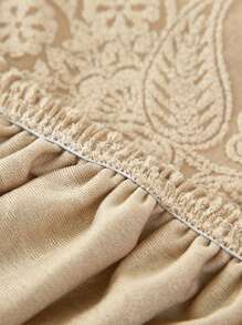 1pc High Elastic Jacquard Plush Sofa Bed Cover, Folding Armless Sofa Bed Full Cover, All-In-One Sofa Bed Slipcover For Living Room, For All Seasons