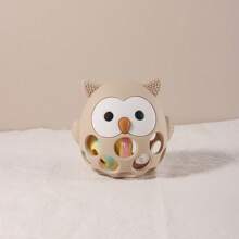 Sonajero de dentición con forma de búho bebé, juguete de dentición con dibujos animados para bebés