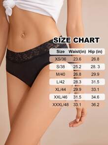 1 pieza Ropa interior absorbente a prueba de fugas de unicolor, ropa interior cómoda de cintura baja y elástica ajustada para el período de las mujeres