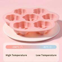 1个硅胶爪印模具，7个模腔，不粘烘焙，适用于制作狗狗零食和甜点