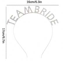 1/3/5 件水晶钻头带、新娘团队头带、新娘团队头带、单身派对新娘送礼会装饰、婚礼伴娘头带、婚礼装饰
