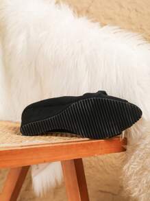 Novos 2025 Peep Toe Wedge Heels, Cor preta, Sapatos de trabalho casuais, Decoração de borboleta, Verão