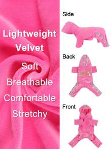 Breathable Velvet Comfort Soft Lightweight Dog Clothes Featuring The Bold "Smile" Slogan Print Personalized-Packed Canine Attire