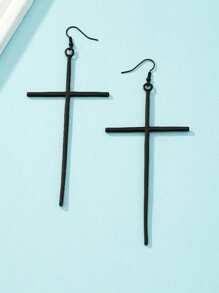 1 对时尚独特的十字交叉环状耳环，百搭奢华，高端品质，适合女士派对和节日装扮