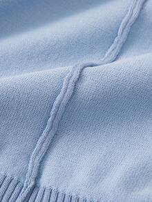 GIGOGOU Áo thun dệt kim tay ngắn cơ bản dành cho nữ, kiểu dáng thường ngày, thích hợp cho mùa hè. - Màu xanh lam - Xem 10