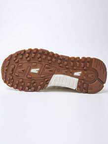 女士休闲运动鞋，轻便软底户外舒适防滑跑步鞋，春/秋 - 卡其色 - 查看 8