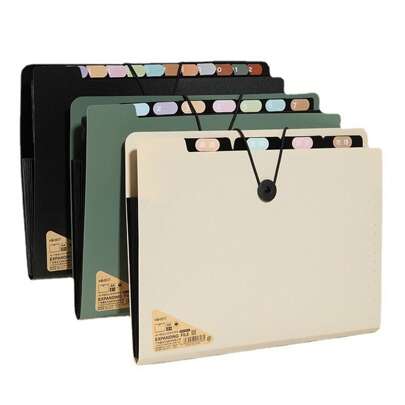 5/8/13 Pockets Expanding File Folder, Ultra Lightweight & Thin Accordion File Holder Organizer, A4 Letter Size Paper Document Receipt Organizer Accordian Filing Folder For Classroom, Home, Office And Travel