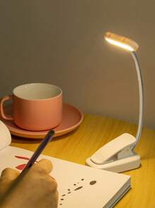 1 đèn đọc sách cầm tay chạy bằng pin có kẹp, cần đèn điều chỉnh được, thích hợp đọc sách ban đêm, cũng có thể dùng làm đèn bàn linh hoạt để đọc sách ban đêm và chiếu sáng khi đi du lịch ngoài trời, cũng thích hợp làm quà tặng cho em bé, trang trí nhà cửa hoặc quà lưu niệm. - Một kích thước phù hợp với tất cả - Xem 16