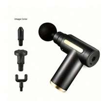 Electric Massager In The Shape Of A Gun, 6 Intensity Levels And Four Replacement Parts. - Two-Tone - View 6