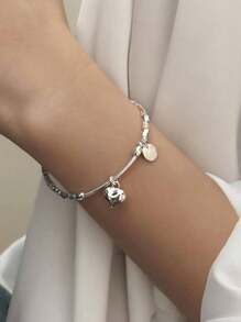 Love Shattered Silver Bracelet With A Niche Design, Simple And Luxurious Commuting Style, New Female Best Friend Sen Series Handmade Accessories - Silver - View 3