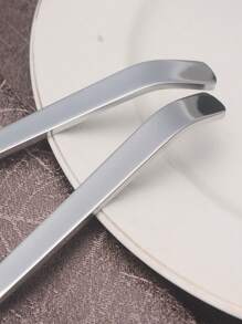 3 Pcs/Set Stainless Steel Spoon Long Handle Household Communal Spoon Creative Thickening Large Rice Spoon