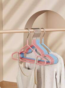 10 件儿童防滑衣服无痕衣架，家用衣柜无痕衣架，适合婴儿和儿童 - 10pcs - 查看 3