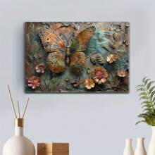 Painting Butterfly Wall Art Prints, Used For Home Decoration, Living Room And Bedroom, Holiday Party Decoration, Gifts,1 PC Keyword Wooden Framed Canvas Painting - Thickness 2. 25cm/0. 9inch, Home Gift Decoration Room Decoration Aesthetic Wall Decoration Art Perfect Gift Autumn And Winter Wall Decoration Living Room Decoration Bedroom Decoration Kitchen Decoration Entry Decoration Bathroom Decoration Direct Wall Painting High Quality Wall Painting Poster