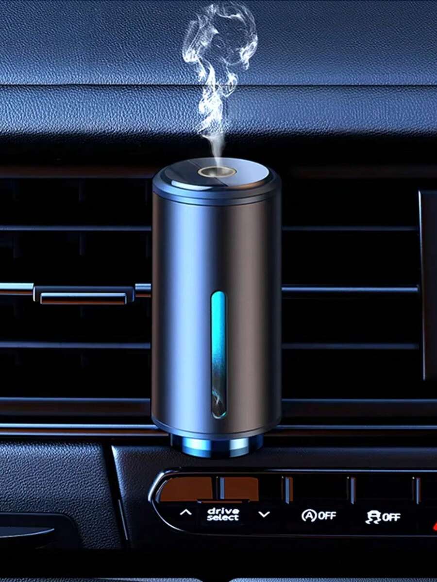 Car Vent Diffuser With 3x10ML Essential Oil Perfume, Smart Car Air Freshener, Live Smart Car Diffuser With Three Adjustable, USB Rechargeable, Intelligent Car Aroma(Diffuser+3pcs Oils)