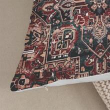 2 个枕套，波西米亚复古简约奢华靠垫套，带有经典几何花卉图案，适用于客厅和卧室的沙发和椅子（不含内枕），45x45 厘米。