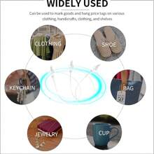 1000PCS Locks PP Commodity Clothes Price Label Tagging Pins Plastic Loop Pin Lock Pins Rope Pin Line Tag