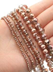 2-10mm Red Brown Glass Cut Surface Crystal Beads Beads-Faceted Loose Spacer Beads - Ideal For DIY Bracelets, Earrings & Jewelry Crafting Accessories, Beads For Bracelets