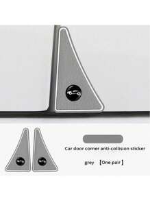 2pcs Universal Car Door Edge Guards - Bumper Protector, Door Sill Scuff Plate - Easy Installation, Auto Accessories Fit For Various Models