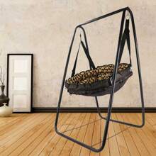 Balcony For Indoors, Swing, Hanging Chair Frame, 90x85x145 Cm Outside Hammock Swing, Rocking Chair, Metal Support Frame, A-Shaped, Heavy Load-Bearing, Deformity-Proof, Hanging Chair Stand - Black - View 5
