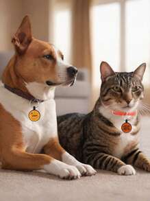 Custom Silicone Dog Tags, Silent Dog Tags Personalized Engraved For Pets, Dogs And Cats Name Pet ID Tags With Cute Designs - Multicolor - View 2