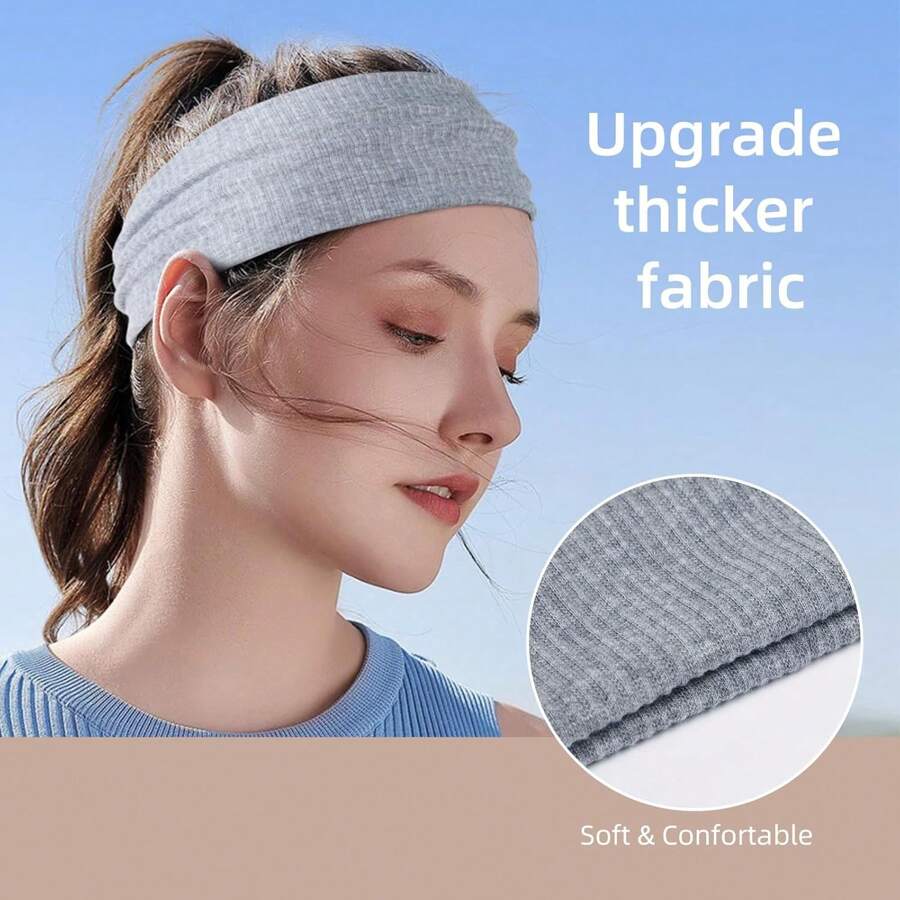 1pc Plain Casual Polyester Fiber Fabric Headband