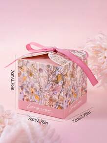 10pcs/Pack Wedding Favors Candy Gift Box Party Decoration Boxes With Ribbons